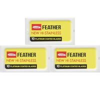 Asfasfq-Feather - 30 Lames De Rasage À Double Fil