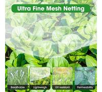 ASFASFq-Filet de Protection Contre Les Insectes, 2,5 x 10M Filet de Protection pour Plantes Potagères Grandir Tunnel Bien Engrener pour Fruits Fleurs Cultures Serre
