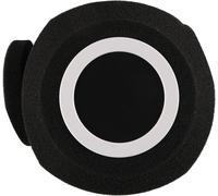 ASFASFq-Filtre Anti-Pop en Mousse pour Microphone, Compatible avec MV7X, MV7+, ATH AT2035, Housse en Mousse Anti-Pop pour Enregistrement et Diffusion en Studio (Noir)