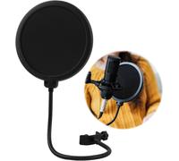 ASFASFq-Filtre Anti-Pop pour Microphone ¿ Double Couche de Protection Sonore, Écran Anti-Vent pour Blue Yeti et Autres Microphones ¿ Accessoire Idéal pour Enregistrement Studio, Podcasting et Chant