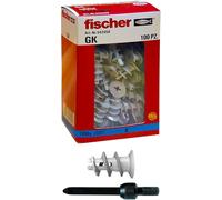 Asfasfq-Fischer 542458, 100 Chevilles Gk, Spécifiques Pour Cloison Sèche, Comprend Accessoire De Montage, Gris, 100 Pièces