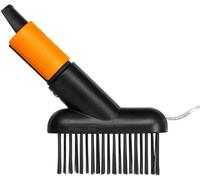 ASFASFq-Fiskars Brosse pour joints pour desherber, émousser sur la terrasse, Longueur: 18,5 cm, Largeur: 15 cm, Poils en acier/Corps en plastique renforcé de fibre de verre, Noir/Orange,QuikFit, 1000