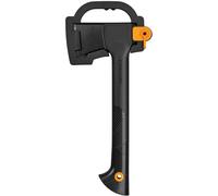 Asfasfq-Fiskars Hachette Universelle Solid A6, Étui De Transport, Revêtement Antiadhésif, Lame En Acier De Haute Qualité/Manche En Plastique Renforcé De Fibre De Verre, Noir, Longueur : 39 Cm, 652 G,