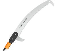 ASFASFq-Fiskars Scie à élaguer pour manche télescopique QuikFit, Tête d'outil, Longueur: 55 cm, Lame en acier trempé, Noir/Orange, QuikFit, 1000691