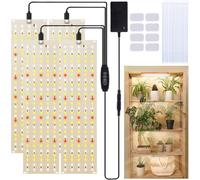 ASFASFq-FIVAVA Lampe Horticole LED Spectre Complet, 135 LED x 4 Pièces Lampe Plante Intérieur, Lampes de Croissance Horticoles, Lumière de Croissance avec Minuterie, 10 Niveaux de Luminosité