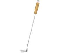 ASFASFq-Flam Tisonnier Cheminée, Racloir Cendre en Acier Inoxydable avec Manche en Bois, Accessoires Cheminé pour Gril de Cheminée et Kamado, Four à Pizza