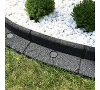 ASFASFq-FlexiBorder ¿ Bordure de Jardin Flexible pour gazons, allées, surplombs et pelouses artificielles - Gris ¿ Longueur de 2 x 1m