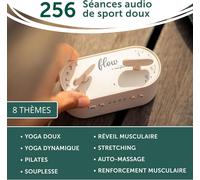 Asfasfq-Flow - Coaching Audio Sportif 256 Séances Yoga, Pilates, Stretching Entraînement Corps Complet Ou Zone Précise Sport Doux 8 Disciplines 10, 15, 30 Ou 40 Min Sans Écran