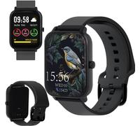 Asfasfq-Forever Montre Connectée, Smartwatch, Smart Watch 1.7"" 240x280px Fitness Tracker Montres Pour Android Ios, Ip68 Étanche Cardiofréquencemètre Podomètre Noir