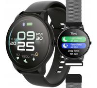Asfasfq-Forever Smartwatch Forevive 2 Sb-330 Bande Supplémentaire, Écran 1,3"" Ips 240x240 Px, Ip68, Bl: V5, Autonomie En Veille 15 Jours, Batterie Li-Ion 200 Mah, Temps De Charge 2 Heures, App Gofit