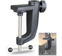 ASFASFq-Forme en C Base pour Microphone, pour Support D'écran et Lampe de Table, Support de Table Universelle avec Vis Réglable pour Support Bras de Microphone, L'espace Maximal Est de 5,5 CM, 1pcs