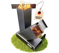 Asfasfq-Four À Fusée D'extérieur Pour Four Néerlandais, Barbecue, Terrasse, Etc. Pas De Montage. Stable Et Compact. Rocket Stove Comme Four De Camping Pour Cuisiner Sans Gaz Ni Électricité. Four À Ca