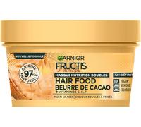 Asfasfq-Fructis Hair Food - Masque Nutrition Boucles Au Beurre De Cacao - Formule Vegan À 97% D'origine Naturelle - Pour Cheveux Bouclés À Frisés - 320 Ml