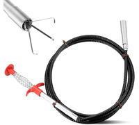 ASFASFq-Furet Deboucheur Canalisation Professionnel, 200 cm Pince à Griffes, Pince à Spirale de Nettoyage de Tuyau, Pinces à Griffes Flexibles Télescopique, Deboucheur WC pour évier de Cuisine Salle