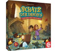 Asfasfq-Game Factory 646092 Jeu De Mémoire Passionnant Pour Enfants À Partir De 5 Ans, Trésor Des Dragons, Jeu Familial, Jeu De Mémorial