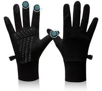 Asfasfq-Gants De Course, Écran Tactile Coupe-Vent Antidérapant Gants Chauds Doublures Pour Cyclisme Vélo Conduite Sportive Pour Hommes Femmes