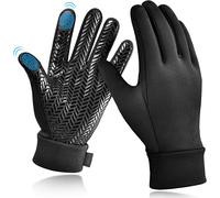 Asfasfq-Gants D'hiver Thermiques Pour Enfants - Gants De Sport Imperméables Et Antidérapants Pour Écran Tactile - Gants Coupe Noirs Pour Garçons Et Filles De 6 À 12 Ans