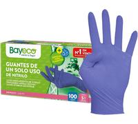 ASFASFq-Gants en nitrile à usage unique ¿ Bleu ¿ Ambidextres ¿ Bordure enroulée ¿ Doigts texturés pour une meilleure prise en main ¿ Lot de 100 ¿ Taille S