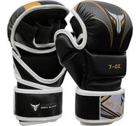 Asfasfq-Gants Mma Avec Paume Ouverte Et Support De Poignet Réglable, Gant Mma Pour Sparring, Grappling, Cage Fighting, Combat Sports, Kickboxing, Punching Bag And Martial Arts