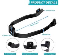Asfasfq-Garde Boue Arrière Pour Trottinette Electrique Xiaomi M365/M365 Pro, Avec Support De Garde-Boue, Amortisseurs De Vibration En Silicone, ¿Outils Et Visserie, Accessoire Scooter Electrique