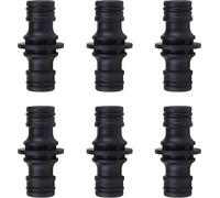ASFASFq-Gardena Lot de 6 raccords pour tuyau d'arrosage 1/2" pour raccord de tuyau d'arrosage Gardena (noir)