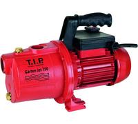 ASFASFq-Garten-Jet 750 Pompe de Jardin en Fonte Massive Débit 2800 l/h Hauteur de Refoulement 42 m Puissance nominale 600 W avec Système Hydraulique à Jet Poignée Ergonomique Couleur Rouge Noir