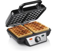 ASFASFq-Gaufrier WF-2195 Noir, Acier Inoxydable - 2 gaufres - 1 000 W