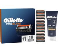 Asfasfq-Gillette Proglide Lames De Rasoir 10 Lames De Rechange Pour Rasoir Humide Pour Homme Développées Pour Un Rasage En Profondeur Avec Bandes Coulissantes Avec Mousse À Raser Gillette Pro Sensiti