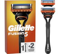 Asfasfq-Gillette Rasoir Pour Homme Fusion5, Manche Et 2 Cartouches A 5 Lames, Lame De Précision Pour Les Zones Difficiles, Bande Lubrifiante Pour Une Glisse Fluide Sur Le Visage, 1 Recharge Par 20 Ra