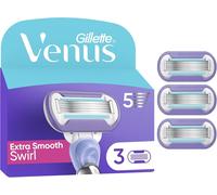 Asfasfq-Gillette Venus Lot De 3 Recharges De Rasoir Pour Femmes Extra Smooth Swirl, Authentiques, Cartouches A 5 Lames Pour Un Rasage Doux Même Des Zones Difficiles, Bande Lubrifiante Pour Protéger L