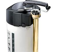 ASFASFq-GLORIA 410 TK Profiline, Pulvérisateur à pression haute performance de 10L Pulvérisateur professionnel en acier oléofuge avec raccord de compresseur et manomètre 6 bar blanc/noir