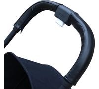 Asfasfq-Gogolotom Housse De Poignée De Poussette En Cuir Synthétique Compatible Avec Cybex Eezy S Twist (+) 2, Manchon De Poignée De Landau Amovible Avec Fermeture Éclair (Pour Poignée De Maman, Noir