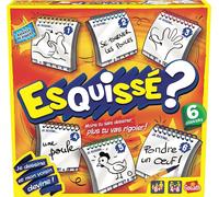 ASFASFq-Goliath - ESQUISSE 6 JOUEURS - Jeux de Dessins - Jeu de Société pour Enfants dès 8 Ans - Faire Deviner à Son Voisin - Inclus 6 Carnets pour Dessiner -A Jouer en Famille ou entre Amis -4 à 6 j