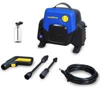 ASFASFq-Goodyear - Nettoyeur Haute Pression 100 Bars Compact, Laveuse Électrique Portable avec Lance Turbo, Système Auto Stop, Économie d'eau Eco, Idéal Jardin, Voiture, Mobilier Extérieur