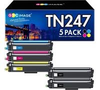 ASFASFq-GPC Image TN247 Compatible Cartouche de Toner Remplacement pour Brother TN-243CMYK TN243CMYK pour DCP-L3550CDW MFC-L3750CDW MFC-L3730CDN MFC-L3710CW MFC-L3770CDW (Noir Cyan Magenta Jaune, 5-P