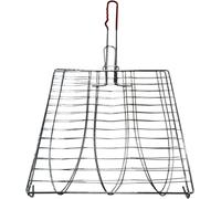 ASFASFq-Grille triple pour poissons, panier en acier pour barbecue, rôtissoire de camping