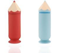 Asfasfq-Gurxi 2 Pièces Trousse Ecole 2 En 1 En Silicone Souple Trousse Legami Kawaii Trousse À Crayons Télescopique Kawaii Trousse Silicone Verticale Plumier Legami Pour Garçons Filles Etudiants