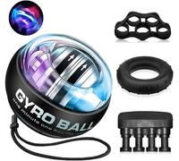 Asfasfq-Gyroball Gyroscope Ball Power Wrist Gyro Ball Avant Bras Muscu, Exercices De Poignet À Démarrage Automatique Balle De Force Avec Lumière Led Pour Balle Reeducation Main,Hand Grip Musculation