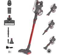 ASFASFq-H-Free 100 HF122GPT, Aspirateur Balai sans Fil, Puissant 22V, Technologie Cyclonique, Autonomie 40 Min ; Brosse Spéciale Poils d'animaux, Grand réservoir 0.9L, Lumières LED, 2 Vitesses