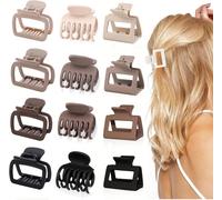 Asfasfq-Hair Claw Clip Avec Couleur Différent À Cheveux À Double Dents