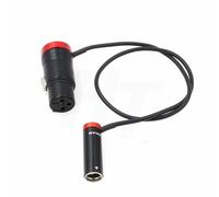 ASFASFq-HangTon Câble audio pour Canon C70 Blackmagic BMPCC 4K 6K Pro BMCC6K, Mini XLR TA3M vers XLR 3 Pin Low-Profile 40cm, Red Cap