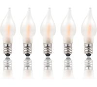 Asfasfq-Hellum 151305 Lot De 5 Bougies De Rechange, À Filament Led, Blanc Chaud, Culot E10, 10-55 V