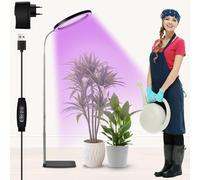 ASFASFq-Herefun Lampe Plante, 160 LEDs Lampe Horticole, Lampes de Croissance Horticoles, Lamp Plante Interieur, LED Spectre Complet avec Minuterie 3/9/12h, 10 Niveaux de Luminosité, 3 Modes Lumière