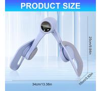 Asfasfq-Hip Trainer Exerciseur, Thigh Trainer Pelvic, Musculation Pour Fessier Cuisses, Appareil De Sport Maison Portable, Pour Homme Et Femme, Entraînement Avec Compteur Le Plancher Pelvien (Bleu)