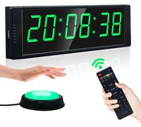 Asfasfq-Horloge De Gym Pour Salle De Sport À Domicile, Minuterie De Fitness Avec Bouton Marche/Arrêt, Minuterie D'intervalle Pour L'entraînement, Chronomètre/Compte À Rebours Avec Télécommande, Horlo