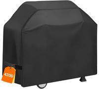 ASFASFq-Housse Barbecue Bâche Protection Extérieur pour Plancha Gaz Chariot, 420D Oxford, 145 x 61 x 117 cm, BBQ Cover Con Anti-Vent/Anti-UV/Anti-l'eau/Anti-l'Humidité/Antipoussière