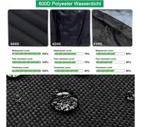 ASFASFq-Housse de protection pour barbecue à gaz VIDERO G4/G4-S, revêtement PU, pour station de barbecue Rösle Videro G4, accessoires, résistante aux intempéries, 600D, noire