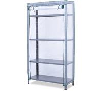 Asfasfq-Housse De Protection Pour Étagère, Avec Fermeture Éclair, Pour Intérieur Et Extérieur, En Polyéthylène Transparent, 95 X 40 X 185 Cm