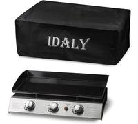 ASFASFq-Housse De Protection pour Plancha ¿ Bâche Imperméable en Polyester avec Élastique De Serrage ¿ Facile à Poser ¿ Housse Plancha Universelle Gazinière Barbecue D'extérieur ¿ (60 x 60 x 25 c