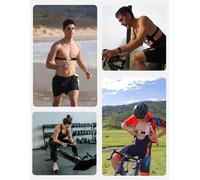 Asfasfq-Hr40 Capteur De Fréquence Cardiaque, Moniteur De Fréquence Cardiaque Sangle De Poitrine Étanche Ipx7 Avec Double Module Ble/Ant+ Et Autonomie De 1200 Heures Pour Cyclisme Jogging Yoga Fitness